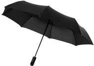 21,5" Trav-sateenvarjo, automaattinen, musta liikelahja logopainatuksella